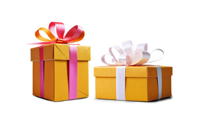 Fototapeta premium festive Christmas gifts, presents boxes in a row