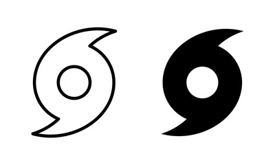 Fototapeta premium Hurricane icon set