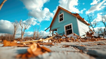 Tornado Damage Highlighting Residential Structural Issues