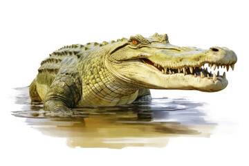 Obraz premium Reptile animal crocodile alligator.