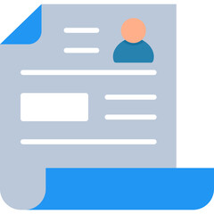 Obraz premium CV Icon