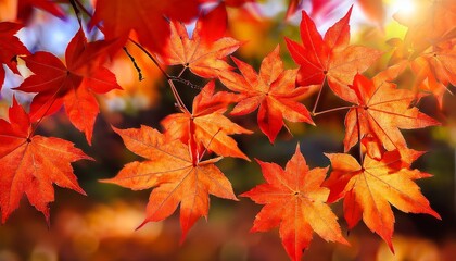 nature autumn vibrant autumn season colorful red autumn leaves red maple leaves hd wallpaper hd background top download wallpaper ai generated