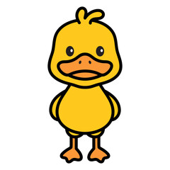 Obraz premium Cute Duck Cartoon Illustration Vector