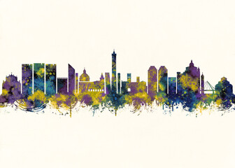 Obraz premium Bologna City Skyline. Cityscape Skyscraper Buildings Landscape City Background Modern Art Architecture Downtown Abstract Landmarks Travel Business Building View Corporate