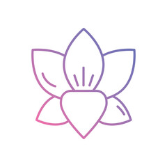 Fototapeta premium Lily vector icons stock illustration