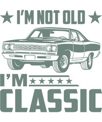 Obraz premium Retro car design