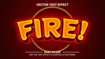 3d fire editable text effect