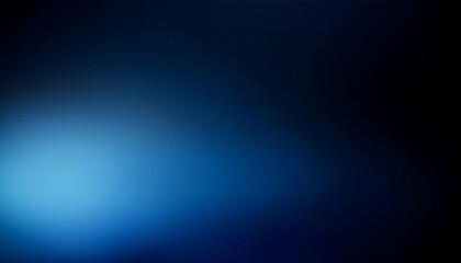 Obraz premium dark black and blue blurred gradient background has a little abstract light