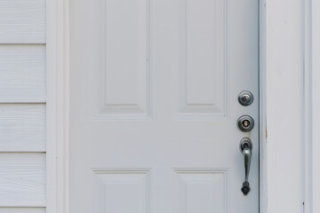 Close-Up of a Modern Entry Door on a Front Door | Stylish Design for Contemporary Home Entrances