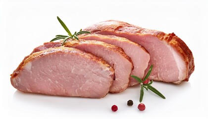 Fototapeta premium pork tenderloin on the white background