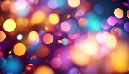 Obraz premium abstract colourful blurred circle bokeh loop slow motion animation
