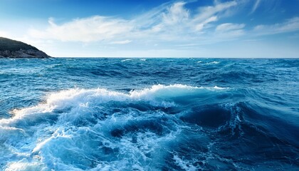 beautiful adriatic sea waves background