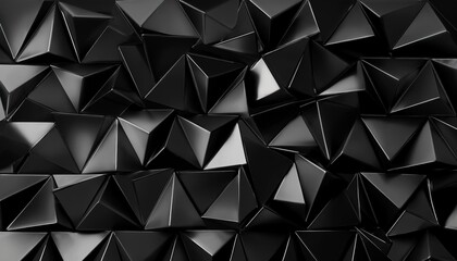Fototapeta premium random shifted rotated black triangles background wallpaper