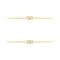 Gold ornamental text frame