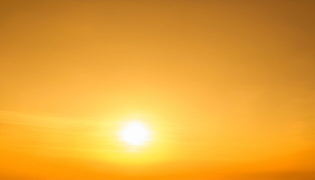 early sunshine in a clear yellow sky nature background glowing light on heavenly orange backdrop shining effect element sun shining