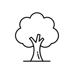 Oak Tree vector icons stock illustration