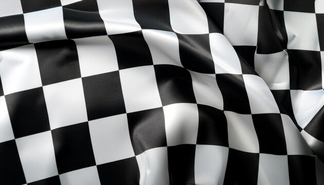 checkered black and white racing flag background
