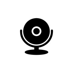  Vector Illustration of Black Webcam for Digital Communication Graphics
