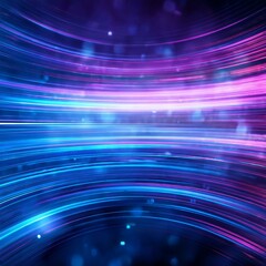 abstract background with horizontal lines and lights bookeh in blue and purple