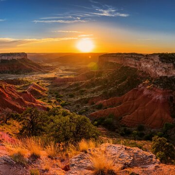 sunrise at palo duro canyon tx