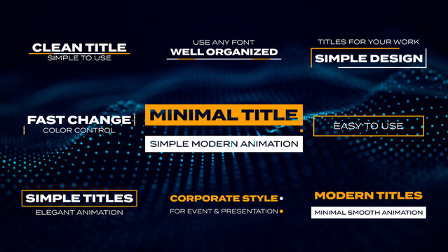 Minimal Modern Titles