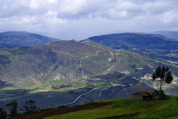 エクアドルの山岳地帯