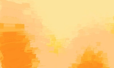 Warm Abstract Background with Shades of Orange and Yellow Featuring Soft Pixelated Textures
