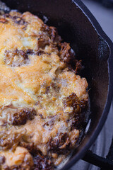 Sparassis crispa with eggs.