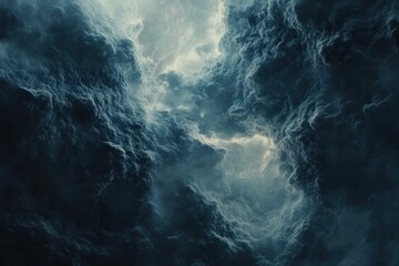 Dark and Dramatic Cloudy Sky Texture
