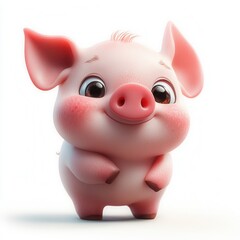 piggy bank isolated on white