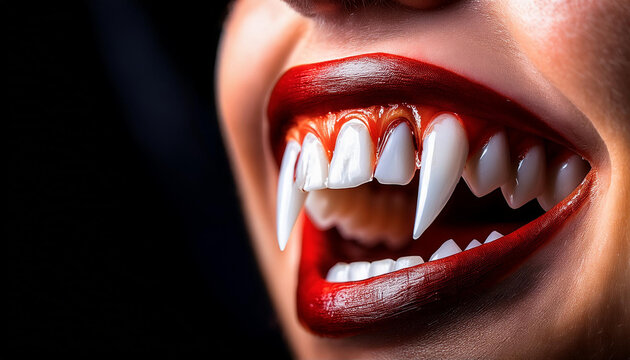 Vampire fangs halloween texture
