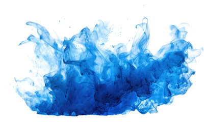 Fototapeta premium PNG A blue fire white background splattered splashing.