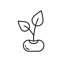 Seedling vector icons stock illustration