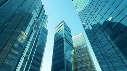 Fototapeta premium Contemporary Business City Building: A Symbol of Modern Urban Development