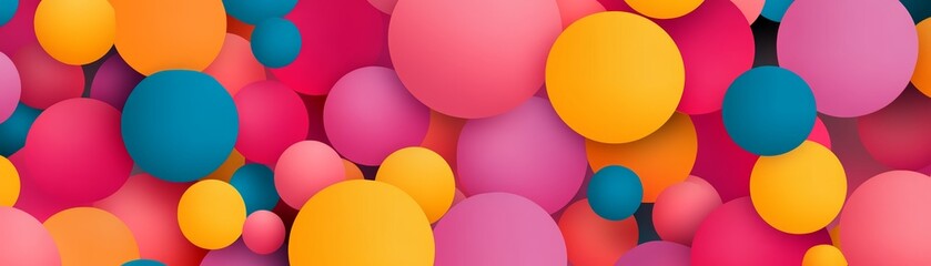Abstract Colorful Circles Background Design