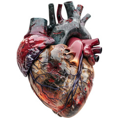 Naklejka premium human heart anatomy