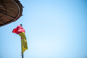 Lifeguard Flag in the Wind