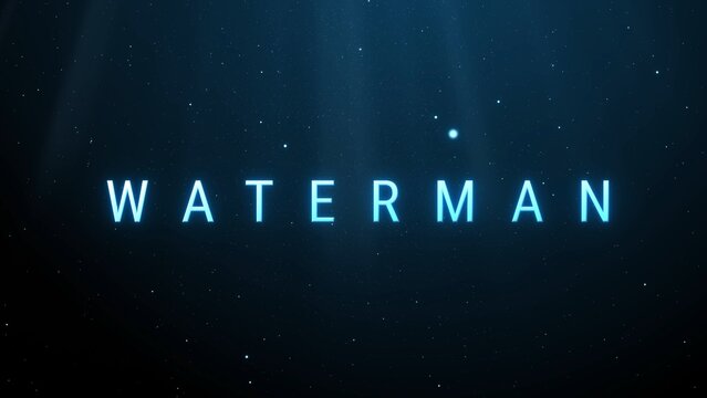 Waterman Aqua Superhero Movie Title Intro