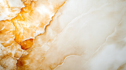 Beautiful gold and white marble texture with intricate patterns and natural veins, creating elegant and luxurious appearance
