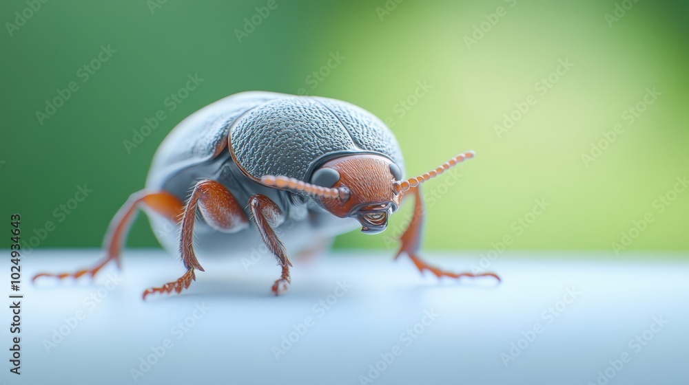 Poster close-up of a detailed insect with intricate texture