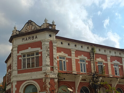 Historic Marba Building in Semarang with Classic Colonial Architecture