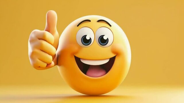 Emoticon showing thumb up. This is file of EPS10 format.