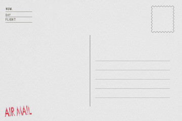 Blank of the old postcard with space for text
