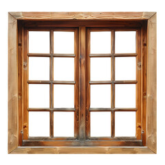 Obraz premium wooden window with shutters