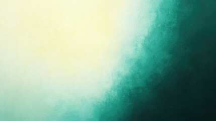 Fototapeta premium Vibrant Abstract Glow, A soft bright gold center radiates light, surrounded by a mottled dark blue green border, creating a dynamic yellow green backdrop.