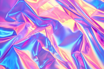Fototapeta premium Radiant Holographic Abstract Background in Bold Neon Colors