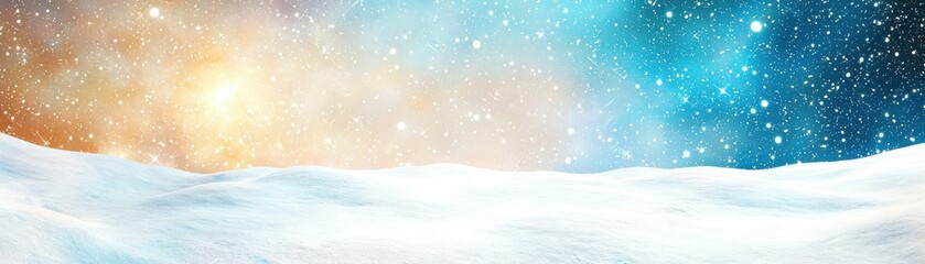 Experience galaxy filled with snowy wonders
