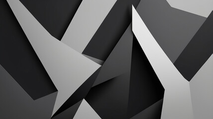 Abstract geometric pattern in black, white, and gray tones, creating a dynamic visual effect.