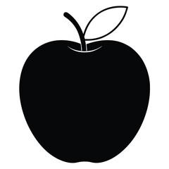 a-silhouette-apple
