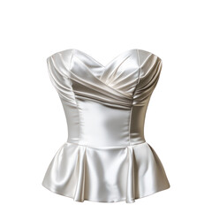 Obraz premium Elegant bustier top with structured cups and a fitted design, perfect for a formal or stylish look. isolated on transparency background